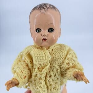 Tiny Tears Doll 1950's American Character 13” with reddish brown caracual hair